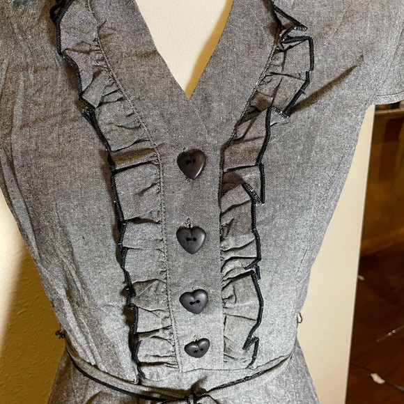 New Yellow Star by ModCloth retro grey dress! - Picture 8 of 9